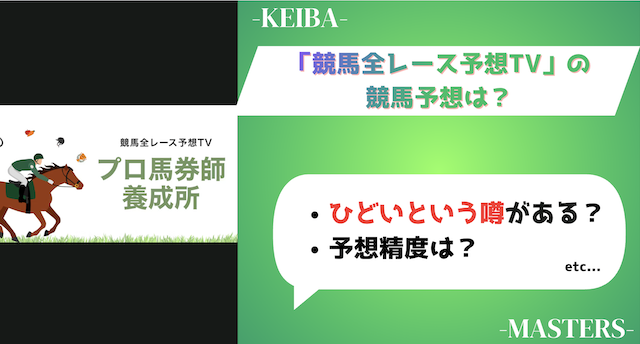 競馬全レース予想TV　アイキャッチ画像