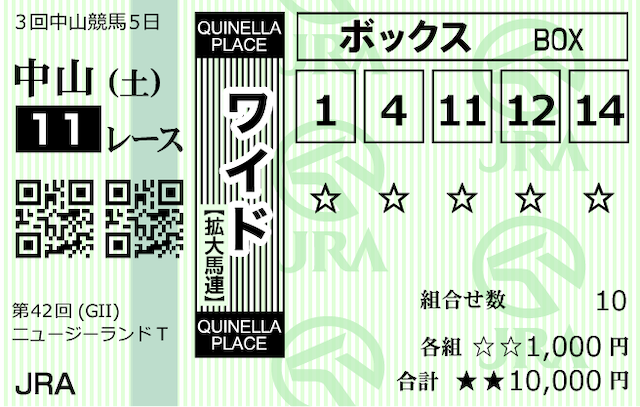 ポケうま2024年04月06日馬券画像