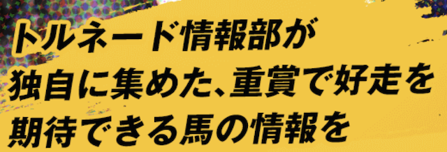 競馬予想旋風トルネード 特徴